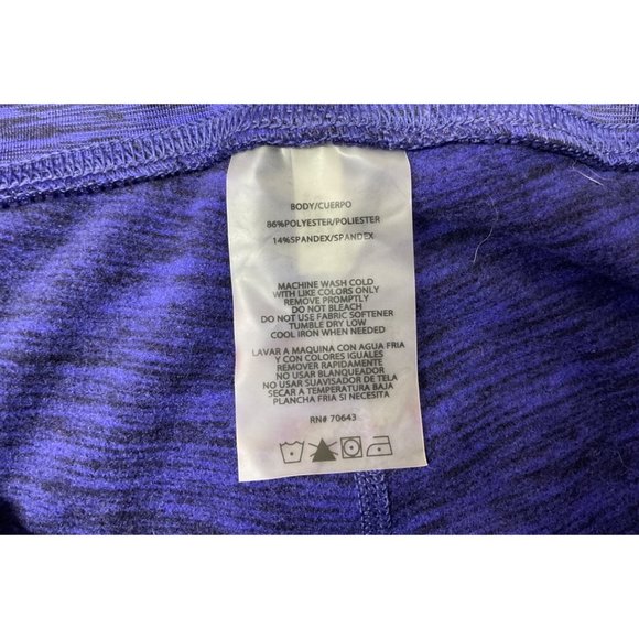 Marc New York Performance Woman’s XL Purple/Black Athletic Leggings - Picture 5 of 6